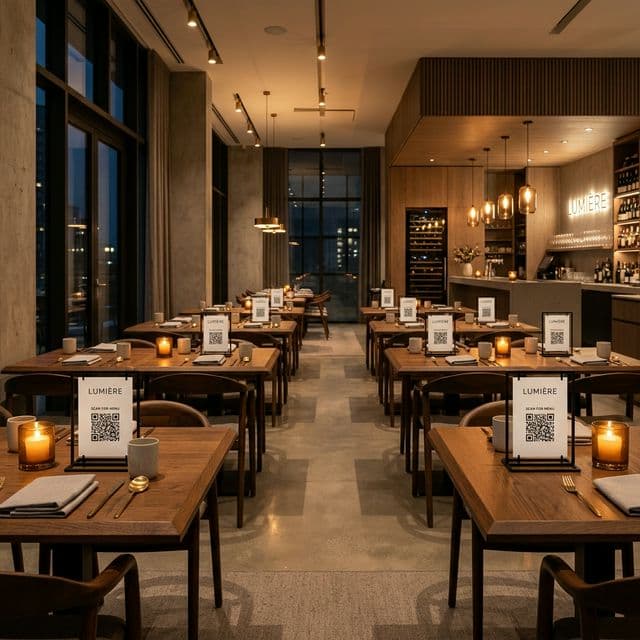 Modern Restaurant with Digital Menu
