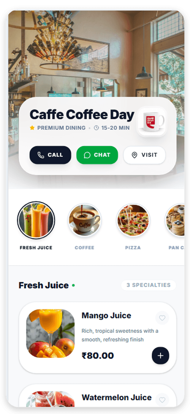 HunoMenu Digital QR System - View 1
